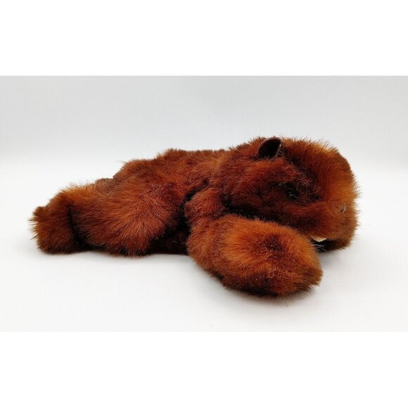 Purr-Fection Baby Beaver Plush Stuffed Animal 1988 Bean Bag 9.5" Vintage - Picture 2 of 4